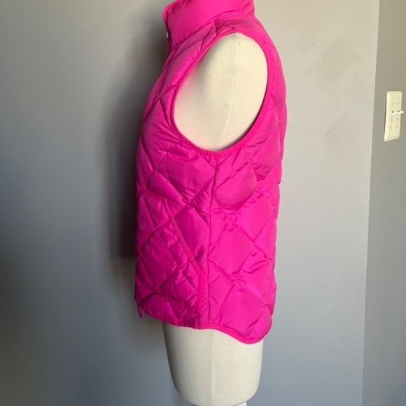 J Crew Hot‎ Pink Quilted Zip Excursion Puffer Vest XS - Picture 7 of 9